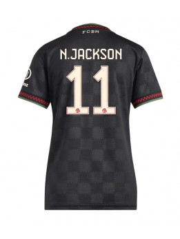 Billige Bayern Munich Nicolas Jackson #11 Tredjedrakt Dame 2025-26 Kortermet